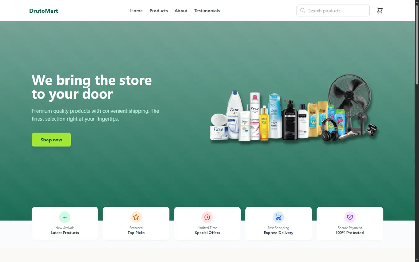 DrutoMart - E-commerce Website